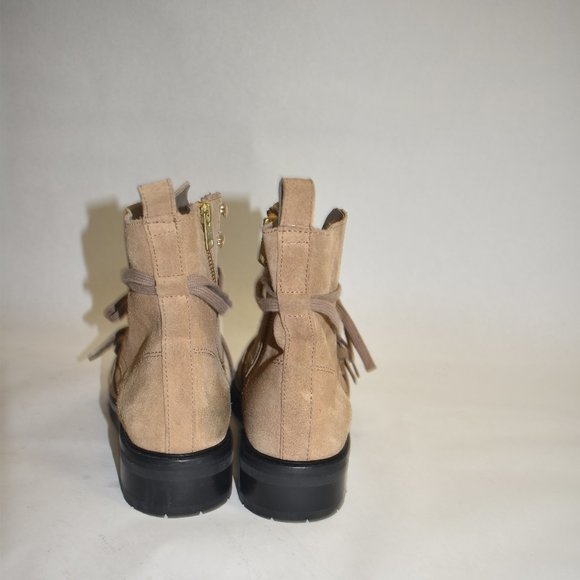 ALLSAINTS Donita Suede Combat Boot Tan Brown 38 EU 8 US - Picture 7 of 9